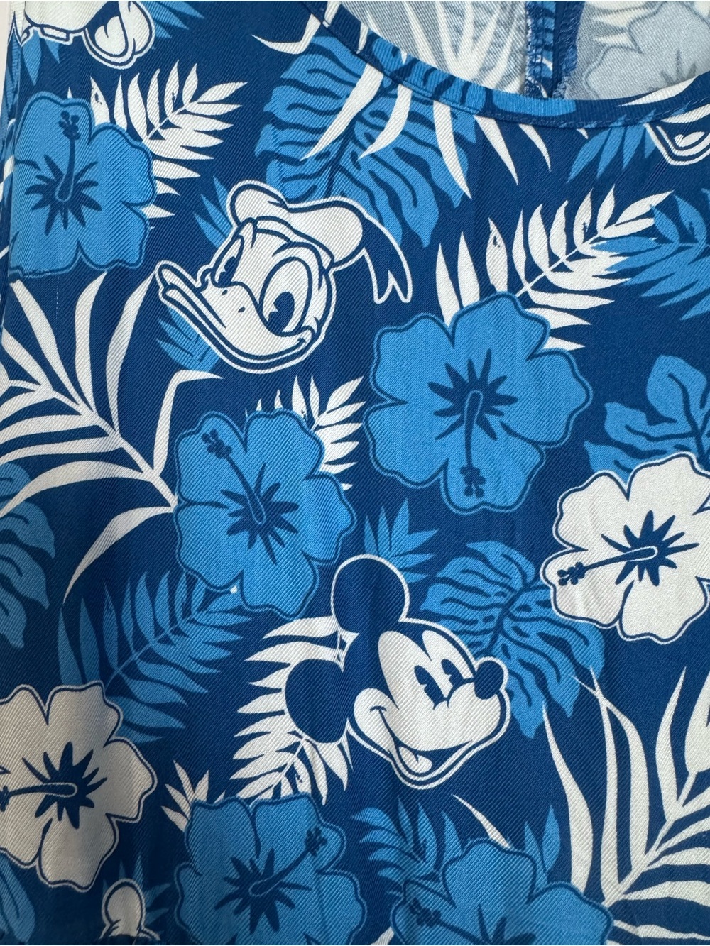 Disney Blue and White Floral Mickey & Donald Dress - Picture 2 of 7